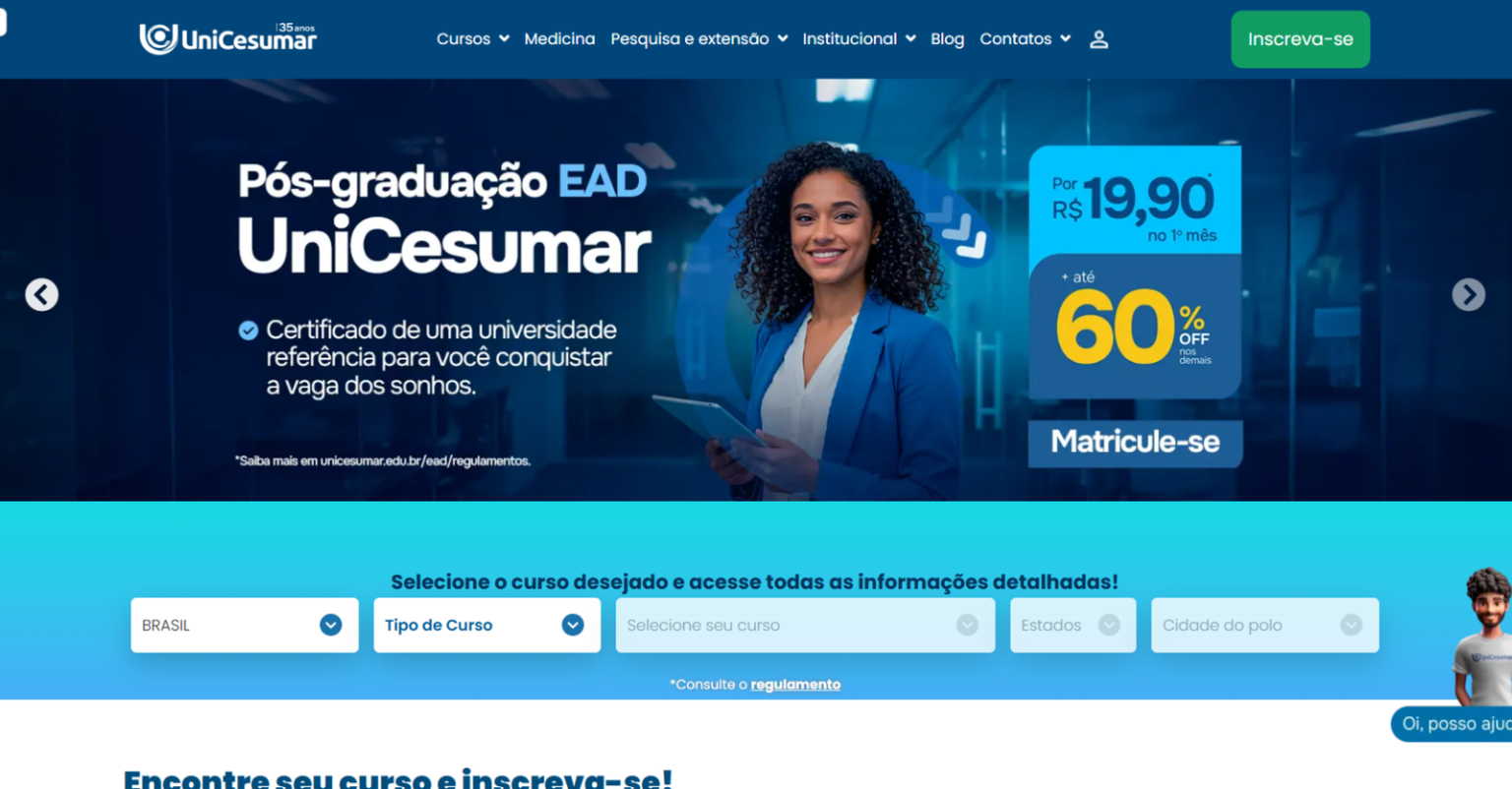 Unicesumar inaugura portal Valorizza: plataforma já conecta milhares de ...