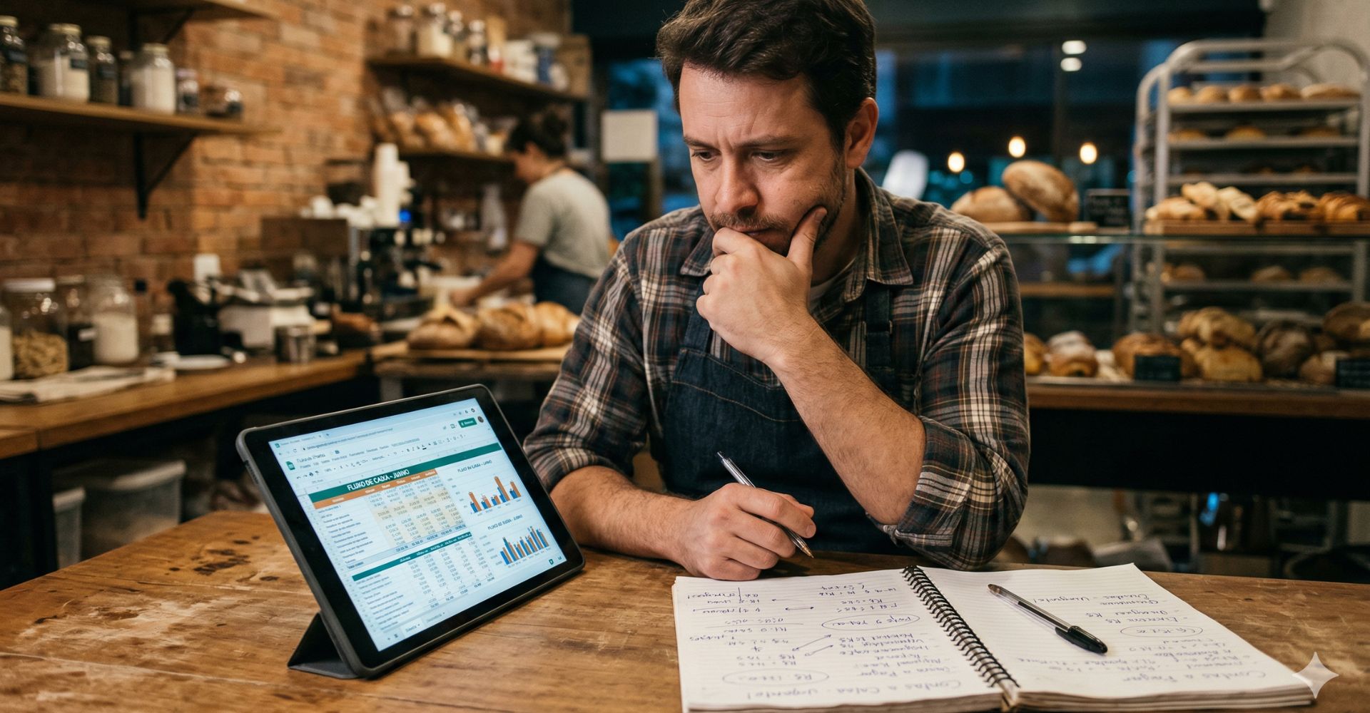 Pare de Perder Dinheiro: 5 Erros Financeiros Que Você Precisa Eliminar 2 Empreendedor preocupado com finanças, erros financeiros comuns