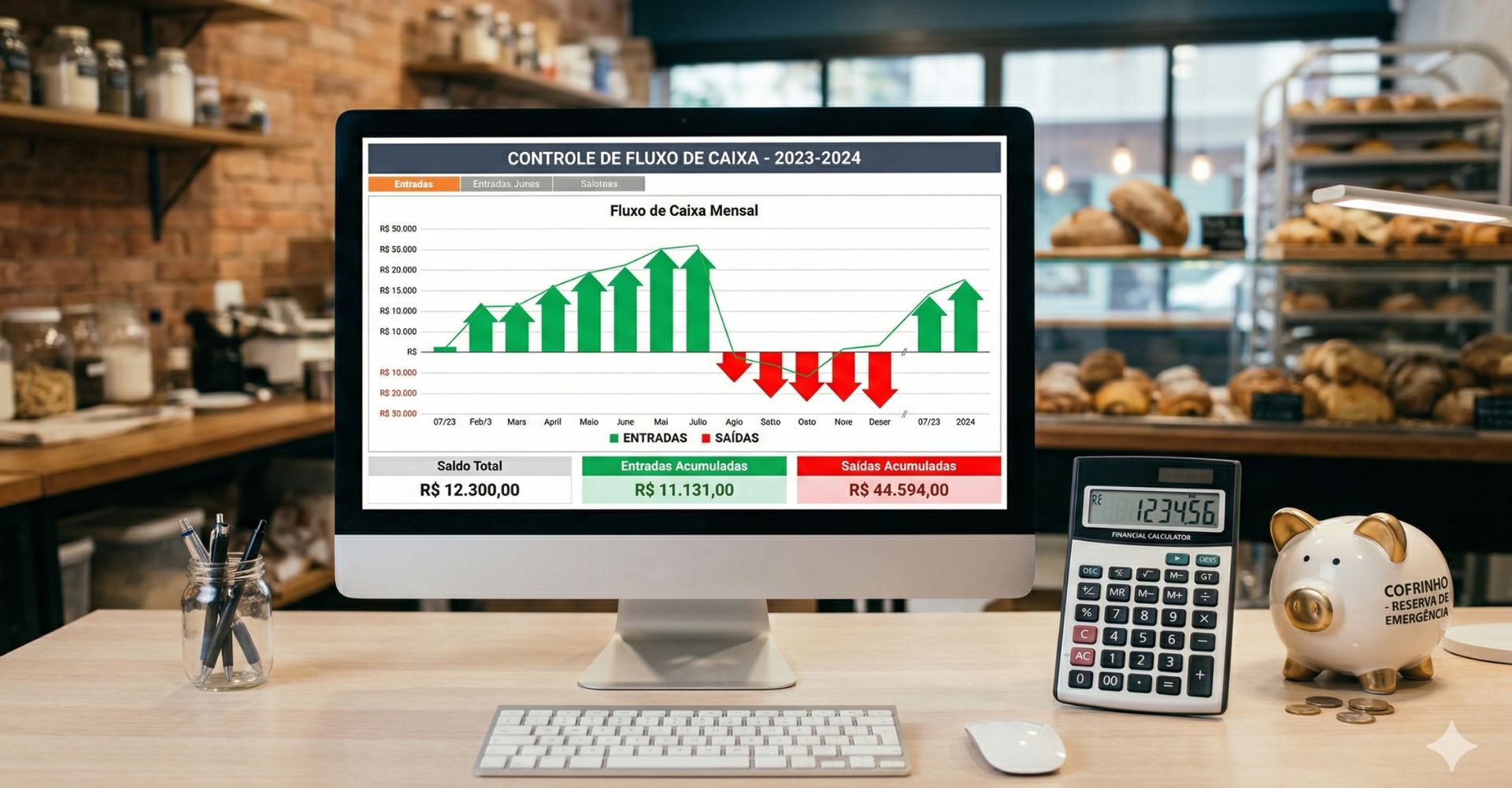 Pare de Perder Dinheiro: 5 Erros Financeiros Que Você Precisa Eliminar 3 Gráficos de fluxo de caixa e reserva de emergência, gestão financeira