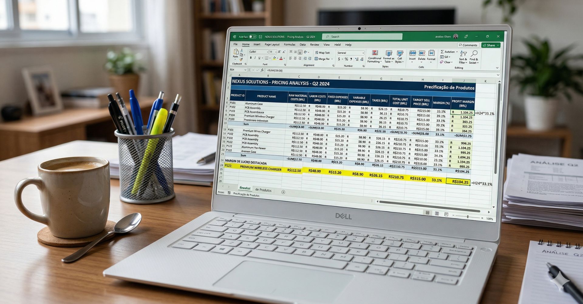 Você está cometendo estes erros financeiros comuns que afundam negócios? 3 Planilha de precificação detalhada para empreendedores