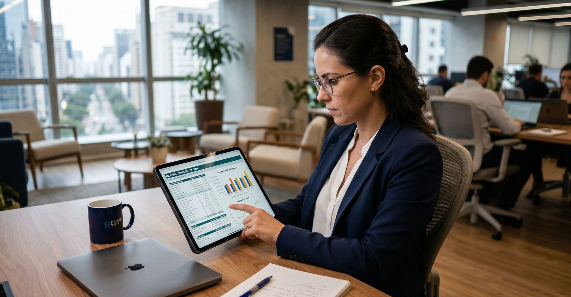 Você está perdendo dinheiro? Entenda por que empresas crescem e não lucram. 4 Análise de dados financeiros, planilha de controle, tomada de decisão estratégica