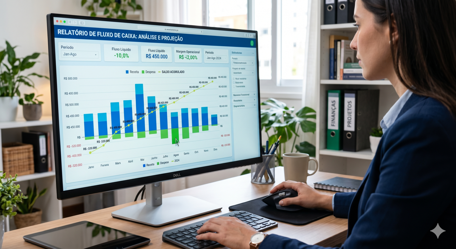 MEI: Dinheiro Entra e Não Fica? O Guia Atualizado Para o Lucro! 3 Gráfico de fluxo de caixa MEI para análise de dados