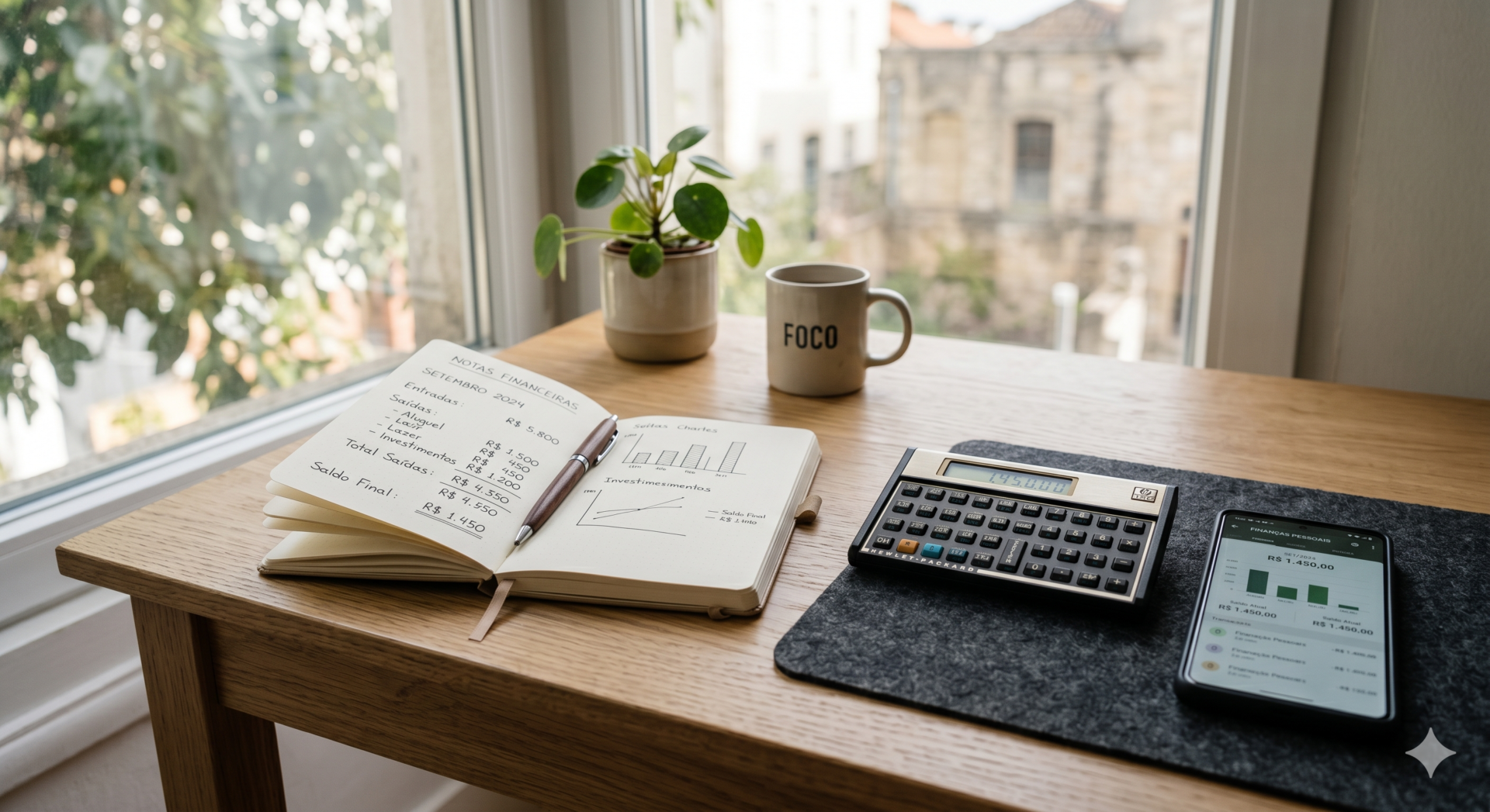 MEI: Dinheiro Entra e Não Fica? O Guia Atualizado Para o Lucro! 2 MEI organizando finanças com caderno e aplicativo