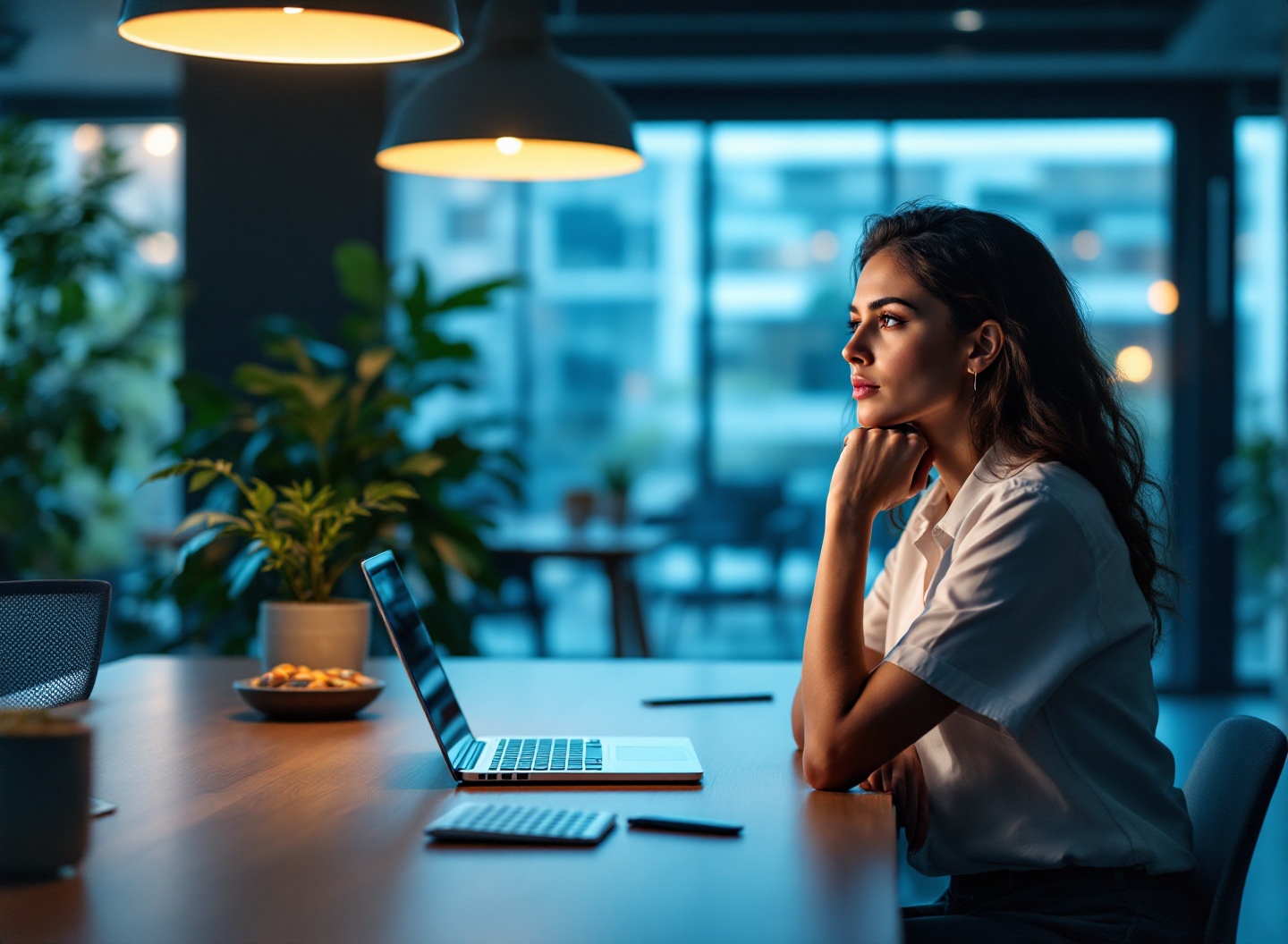 A Nova Era da Gestão Financeira: como diferenciar faturamento de lucro para dobrar a saúde da sua empresa em 2026. 2 Empreendedora calculando lucro líquido em seu escritório, analisando gráficos financeiros