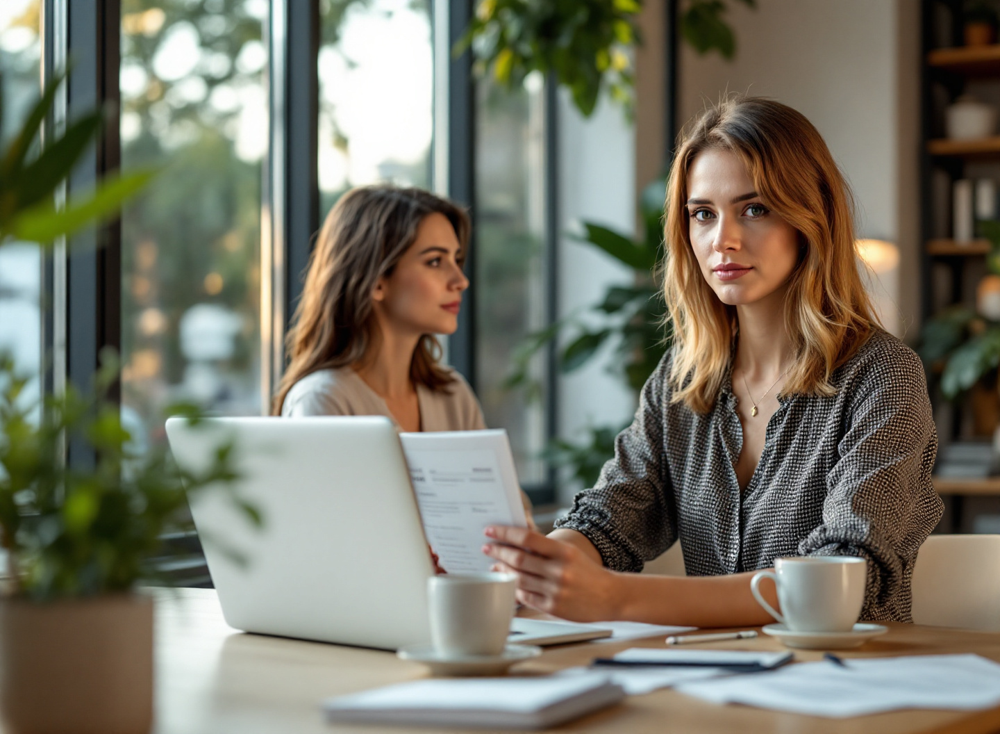 Faturamento não é Lucro: Como Fazer uma DRE Real para seu MEI e Não Quebrar o Caixa 1 Empreendedora confiante analisando DRE MEI e resultado financeiro com controle total do faturamento e lucro