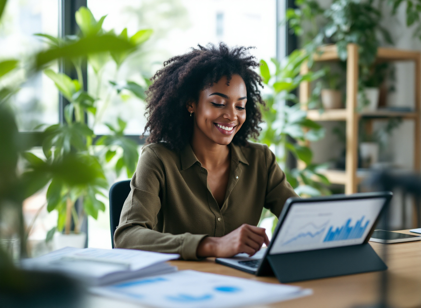 Payback Simples ou Descontado? O Guia Definitivo para Escolher a Métrica Certa do Seu Investimento 3 Profissional analisando comparação entre payback simples e descontado em tablet com gráficos