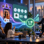 Equipe analisando tendências de marketing para aumentar a conversão de uma loja online