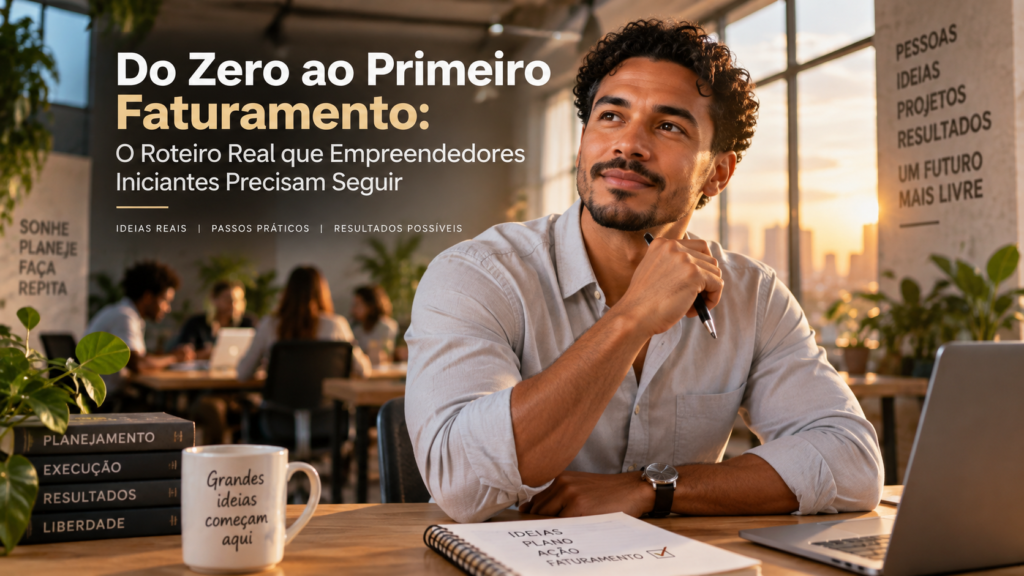 Como empreender do zero - Do Zero ao Primeiro Faturamento: O Roteiro Real que Empreendedores Iniciantes Precisam Seguir